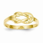 14k Yellow Gold Freeform Knot Ring