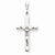 14k White Gold Crucifix Pendant, Lovely Pendants for Necklace