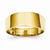 14k Yellow Gold 8mm Flat-top Tapered Cigar Band Ring