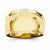 14k Yellow Gold Ridge-edged Dome Ring