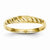 14k Yellow Gold Satin Valley Dome Ring