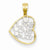 14k Gold & Rhodium Polished Live Love Laugh Pendant, Pendants for Necklace