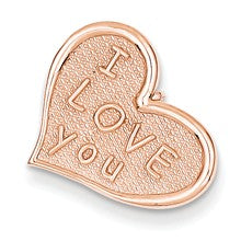 14k Rose Gold I Love You Heart Charm hide-image