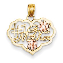 14k Gold Two-Tone #1 Godmother Charm hide-image