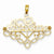 14k Gold Grandma Birthstone Charm