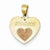 14ky Yellow Gold & Rose Gold Heart on Heart Mom Pendant, Pendants for Necklace