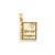 Enameled Special Daughter Charm in 14k Yellow & Rose Gold