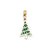 Enameled Christmas Tree Charm in 14k Gold