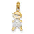 14k Gold & Rhodium Boy Charm hide-image