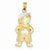 14k Gold & Rhodium Boy w/Hands in Pockets Pendant, Pendants for Necklace