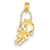 14k Gold Girl with Jump Rope Charm hide-image