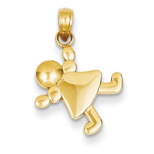 14k Gold Little Girl Charm hide-image