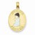 14k Gold Child's Prayer w/Enameled Boy Pendant, Pendants for Necklace