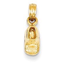 14k Gold Baby Shoe Charm hide-image