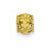 14k Gold Rope Edge Plumeria Barrel Chain Slide Pendant, Pendants for Necklace