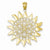 14k Gold Filigree Sun Pendant, Pendants for Necklace