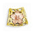 14k Gold Tri color Reversible Plumeria Slide Pendant, Pendants for Necklace