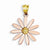 14ky Yellow Gold & Rose Gold Gold Daisy Pendant, Pendants for Necklace