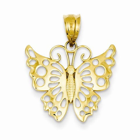 14k Gold Butterfly pendant, Classy Pendants for Necklace