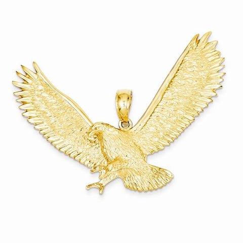14k Gold Eagle Pendant, Exquisite Pendants for Necklace