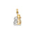 Cat Charm in 14k Gold & Rhodium