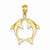14k Gold Two Dolphins Pendant, Pendants for Necklace