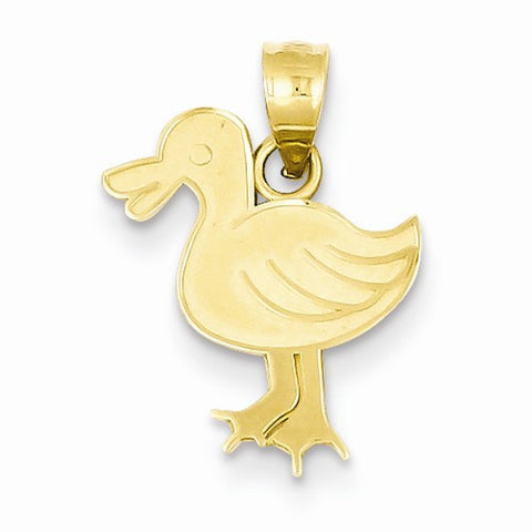 14k Gold Duck Pendant, Pendants for Necklace