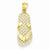 14k Gold Mesh Flip flop Pendant, Pendants for Necklace