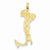 14k Gold Large Italy Pendant, Pendants for Necklace