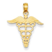 14k Gold Caduceus Charm hide-image