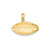 Diamond-Cut Medium Football Charm in 14k Gold