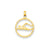 Swimming Charm in 14k Gold