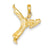 14k Gold Girl Karate Charm hide-image