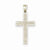 14k White Gold Cross Pendant, Exquisite Pendants for Necklace