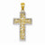 14k Gold w/Rhodium Filigree Cross pendant, Gorgeous Pendants for Necklace