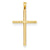 14k Gold Polished Hollow Cross pendant, Stylish Pendants for Necklace