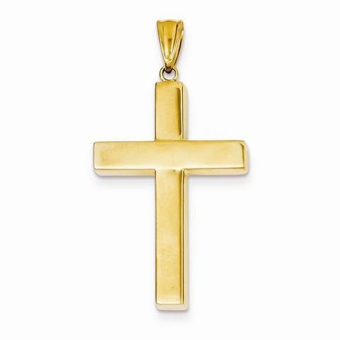 14k Gold Hollow Cross Pendant, Beautiful Pendants for Necklace