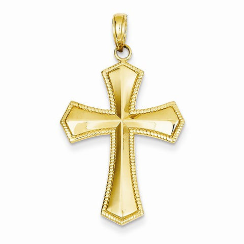 14k Gold Passion Cross Pendant, Lovely Pendants for Necklace