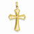 14k Gold Passion Cross Pendant, Lovely Pendants for Necklace