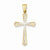 14k Gold Rhodium Diamond Cut Cross pendant, Appealing Pendants for Necklace
