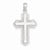 14k White Gold Polished Budded Cross pendant, Delightful Pendants for Necklace
