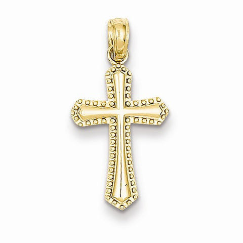 14k Gold Passion Cross Pendant, Stylish Pendants for Necklace