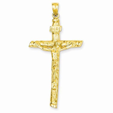 14k Gold INRI Crucifix pendant, Adorable Pendants for Necklace