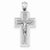 14k White Gold Polished Crucifix Pendant, Pendants for Necklace