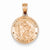 14k Rose Gold St. Christopher Medal Pendant, Pendants for Necklace