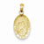 14k Gold Saint Christopher Medal Pendant, Classy Pendants for Necklace