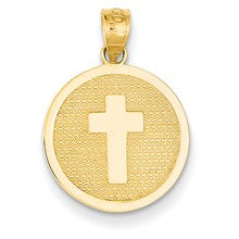 14k Gold Reversible Cross & 1st Holy Communion Charm hide-image