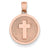 14k Rose Gold Reversible Cross & 1st Holy Communion Charm hide-image