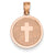 14k Rose Gold Reversible Cross & GOD BLESS Charm hide-image