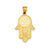 Hamsa w/Star of David Charm in 14k Gold